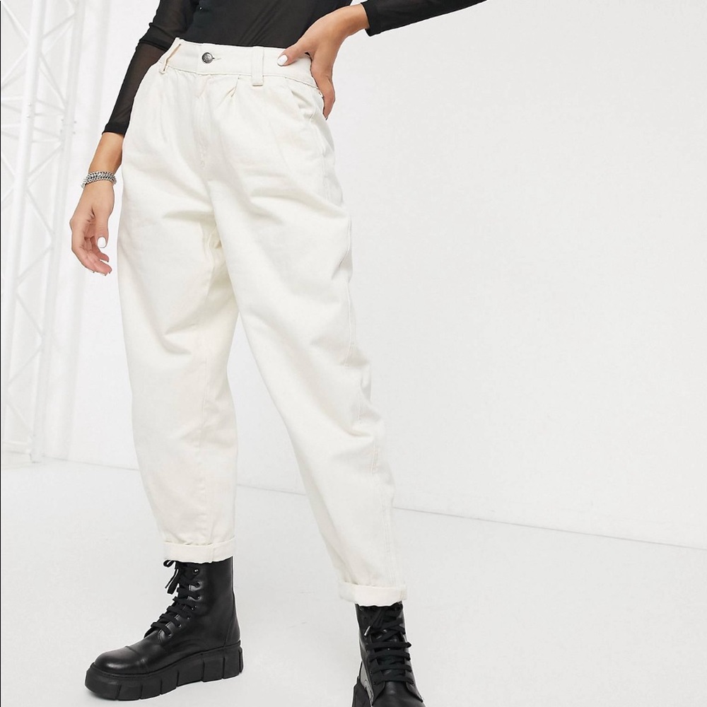 Bershka pleat top slouchy pants
